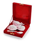 Silver Polish Leaf Shaped Brass Freshener Set