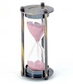 Real Antique Brass Royal 3 Minute Sand Timer