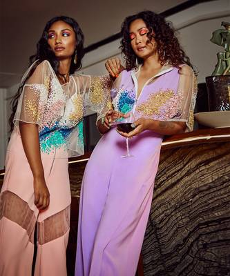 Tulle Pink Italian Crepe Co Ord Set 6
