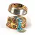 Meenakari Art White Metal Round Dry fruit Box