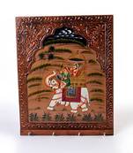 Wooden Carved and Hand Painted Four Key Stand