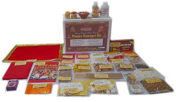 Bhakti2Shakti -  Making Worship Special  - Ganpati pooja samagri Kit |Economy-Jumbo Series|Contains 1/2 mtr Red Cloth 1