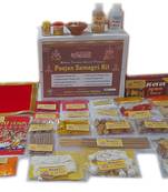 Bhakti2Shakti -  Making Worship Special  - Ganpati pooja samagri Kit |Economy-Jumbo Series|Contains 1/2 mtr Red Cloth