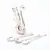 Silver Polished Swan Shaped 6 Spoon Set Stand