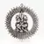 Unique White Metal Chakra Ganesha Idol Hanging