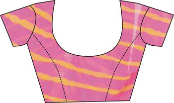 Kastiel Georgette Printed Lehariya Saree for women 5