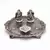 White Metal Lord Laxmi Ganesh With Dia Thali
