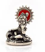 White Metal Lord Ladoo Gopal Krishna Puja Idol