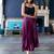 Purple plain satin skirts
