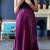 Purple plain satin skirts