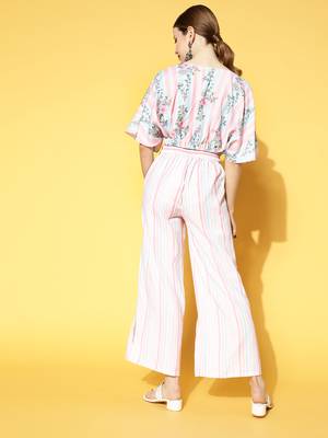 Peach printed rayon kurta sets 3