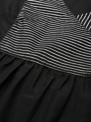 Black printed art silk kurta sets 4