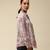 Pink Printed Asymmetric Satin Shirt