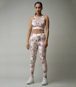 Ecru Printed Cord Set by LABEL