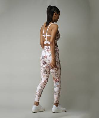 Ecru Printed Cord Set by LABEL 3