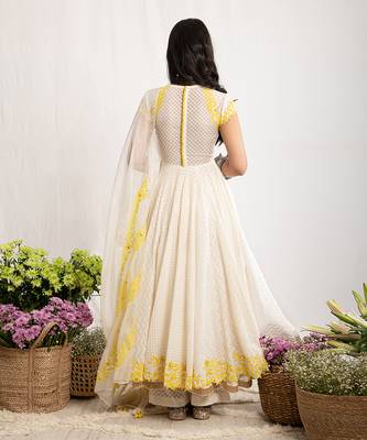 White Itr Anarkali 6