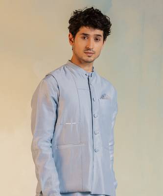 Men's Sequin Nehru Jacket 4