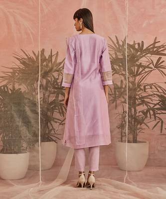 Sequin Gathered Kurta Set 5