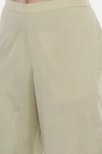 Green Silk Embroidred Pants