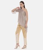 Gold Silk Embroidred Pants