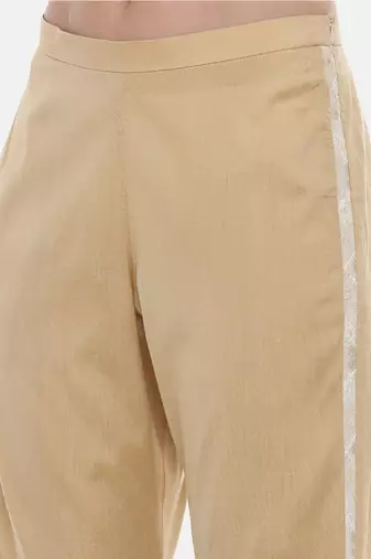 Gold Silk Embroidred Pants