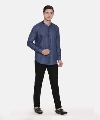 Blue Linen Shirt 1