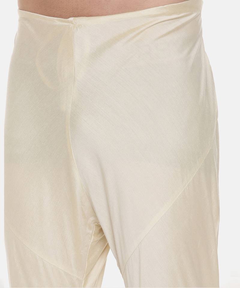 Silk Chanderi Printed Kurta Set