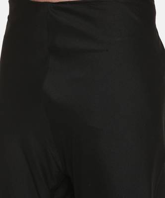 Black Silk Embroidered Kurta Set 7