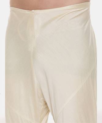 Beige Silk Embroidered Kurta Set 7