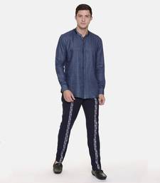 Blue Cotton Trousers
