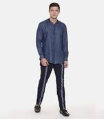 Blue Cotton Trousers