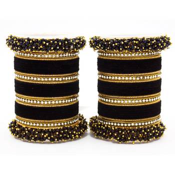Leshya Black Fancy Bridal Bangle Sets 2