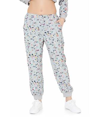 PS Pret by Payal Singhal Green Colour Printed Art Crepe Top with Jogger Pant 5