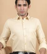 Beige plain cotton indo-western-dresses