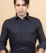 Blue plain cotton indo-western-dresses