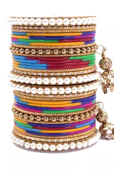 Multicolor bangles-and-bracelets
