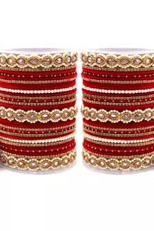 Red bangles-and-bracelets