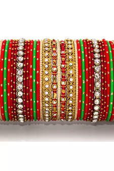 Red bangles-and-bracelets
