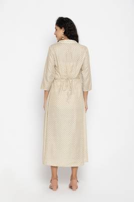 Sew You Soon Cream Fit & Flare Maxi Dress 3