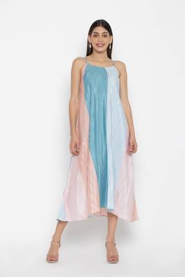 Sew You Soon Multicolor Striped Print Dress 1