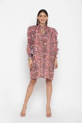 Sew You Soon Paisley Printed Ruffle Dress 1