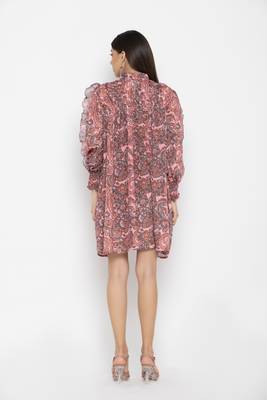 Sew You Soon Paisley Printed Ruffle Dress 3