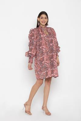 Sew You Soon Paisley Printed Ruffle Dress 5
