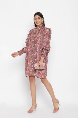 Sew You Soon Paisley Printed Ruffle Dress 6