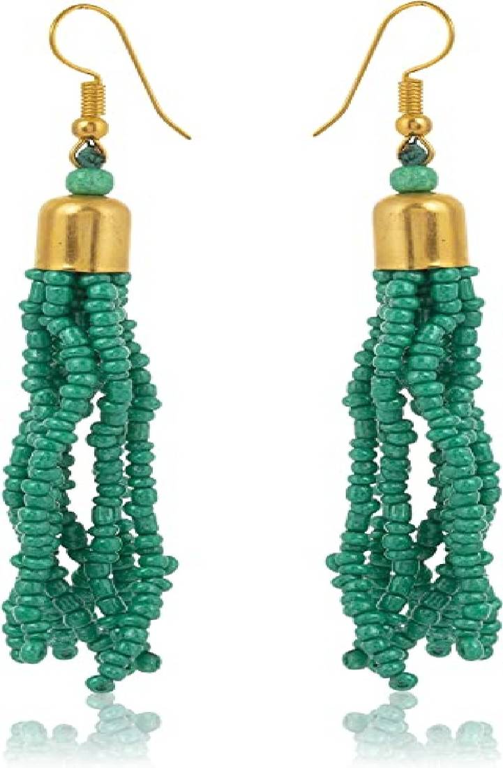 Rabarikaa Pearls Jewellery Design Set Meenakari Work Women and Girls with Earring (Green)