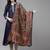Yufta Blue Silk Digital Print Dupatta