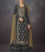 Black Georgette Embroidered Pakistani Salwar Kameez