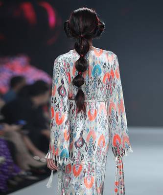 Payal Singhal Banaz Stone Printed Velvet Kaftan 5