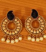 Black danglers-drops