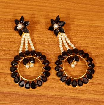 Black danglers-drops 1